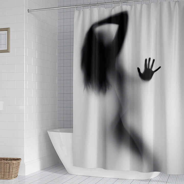 Artistic Silhouette Shower Curtain Kalsten