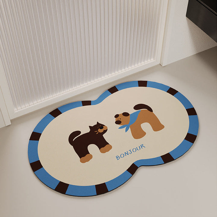 Pet-Themed Soft Bath Mat