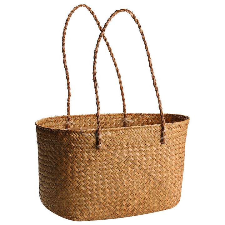 Handcrafted Woven Storage Tote Kalsten