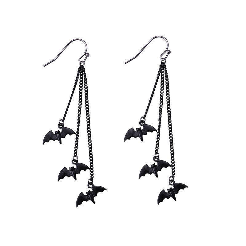 Gothic Bat Dangle Earrings Kalsten
