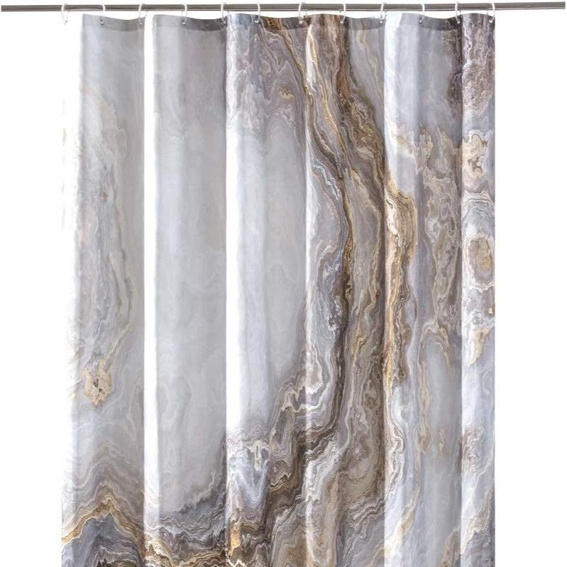 Artistic Marble Print Shower Curtain Kalsten