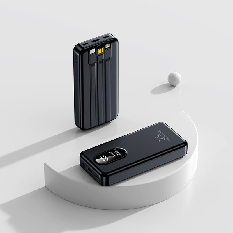 Compact power bank with integrated multi-function charging display Kalsten