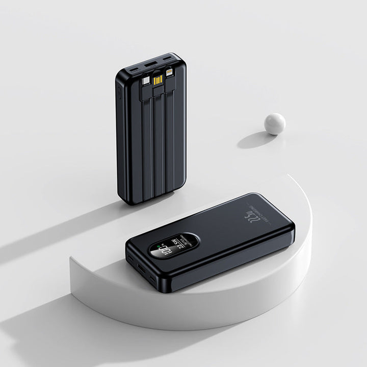 Compact power bank with integrated multi-function charging display Kalsten