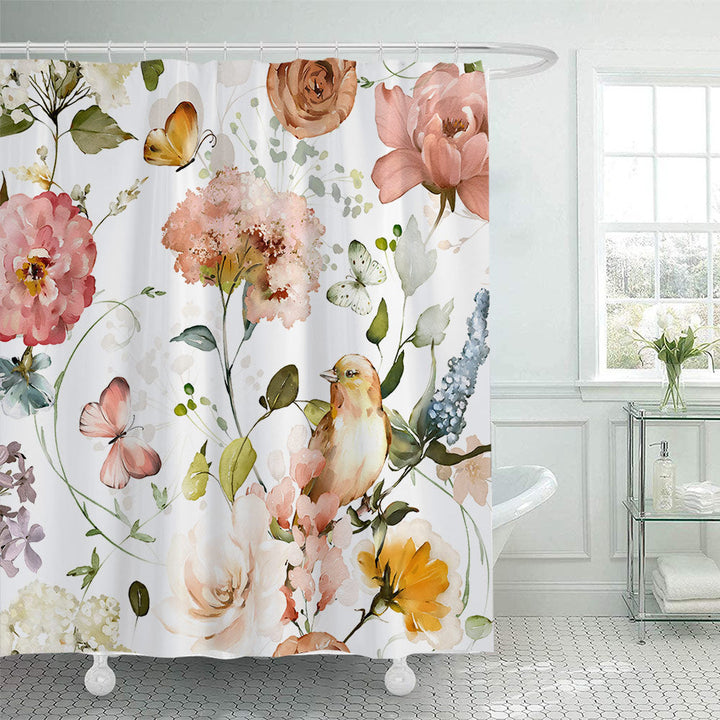 Floral Patterned Shower Curtain Kalsten