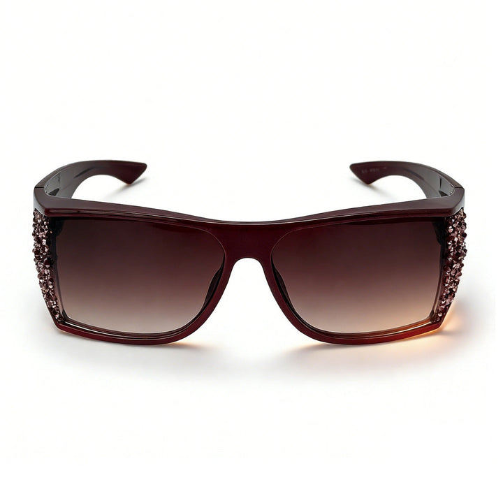 Women's Sporty Sunglasses with Sparkling Appliqués Kalsten