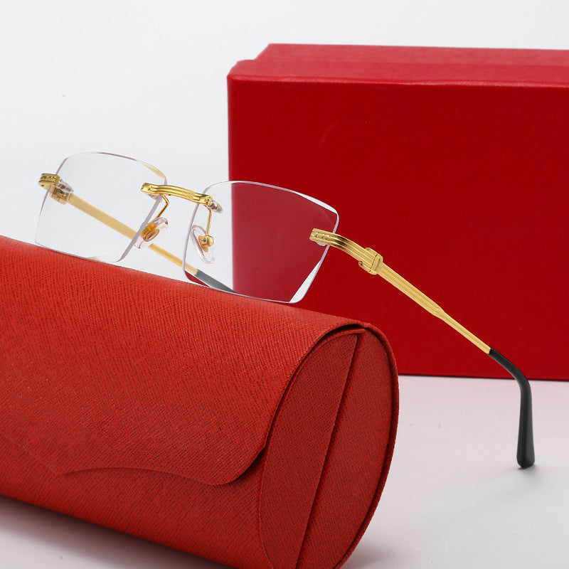 Ladies exclusive geometric sunglasses with luxury metal frame and polarized lenses Kalsten