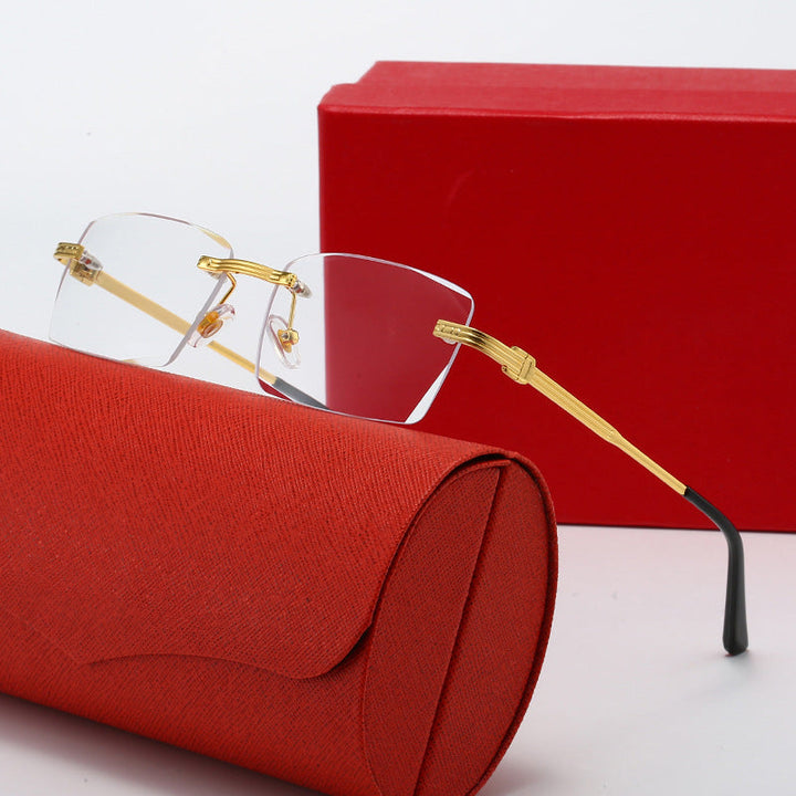 Ladies exclusive geometric sunglasses with luxury metal frame and polarized lenses Kalsten