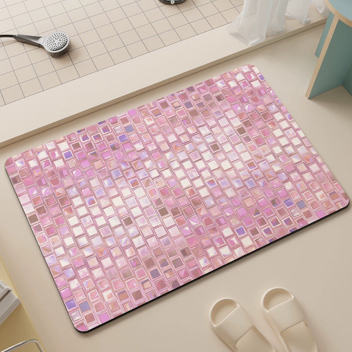 Luxurious Mosaic Design Bathroom Mat Kalsten
