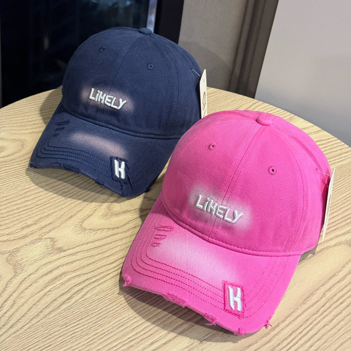 Women's Distressed Embroidered Baseball Cap Kalsten