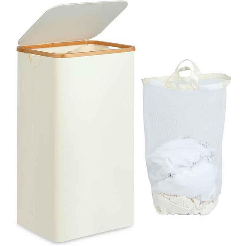 High-quality laundry basket with removable and washable inner bag Acalora