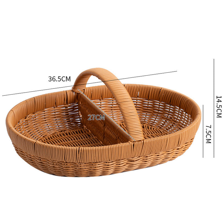 Woven Picnic Basket with Divider Kalsten