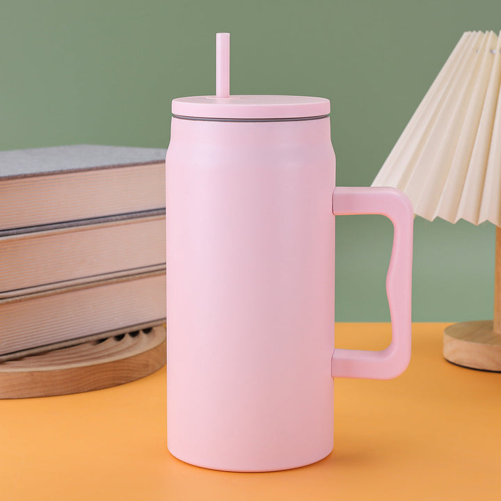 Women's reusable drinking cup with straw and ergonomic handle Kalsten