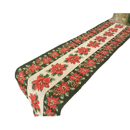 Festive Embroidered Table Runner
