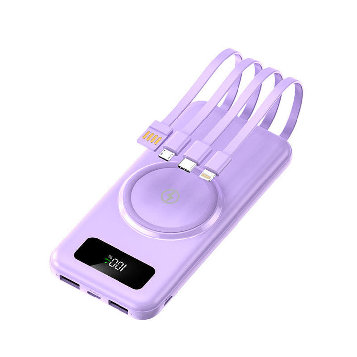 Portable power bank with multifunctional charging cable and digital display Kalsten