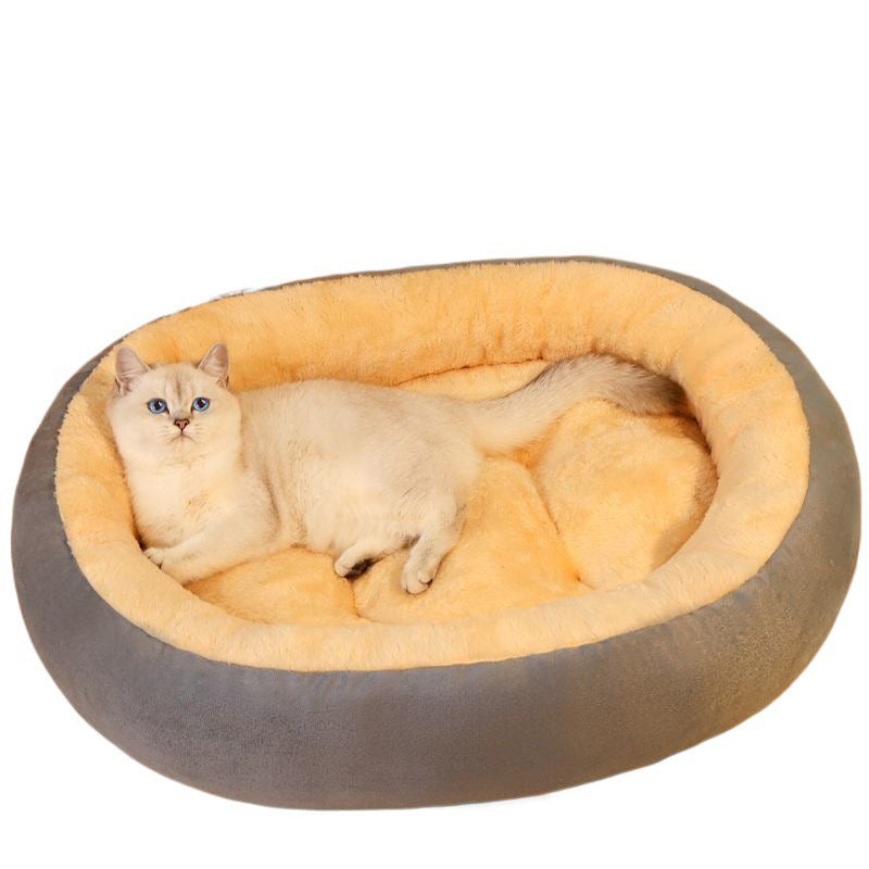 Plush Ergonomic Dog Bed