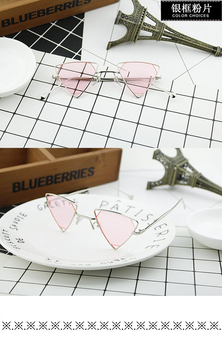 Ladies geometric sunglasses with elegant metal frame Kalsten