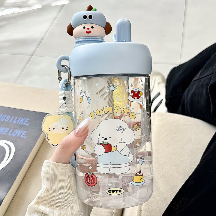 Unisex water bottle with cheerful Christmas design Kalsten