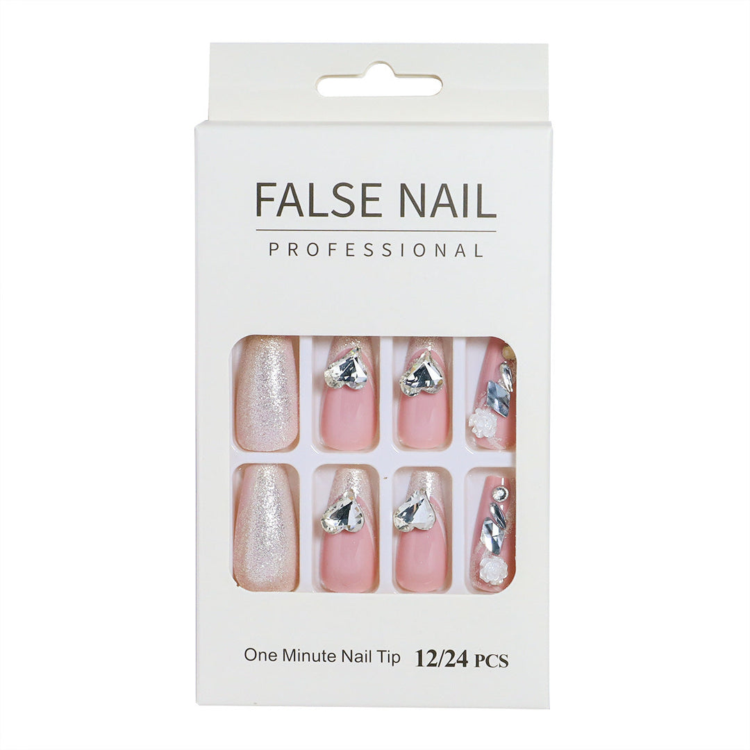 Decorative Press-On Nail Set with 3D Accents Kalsten