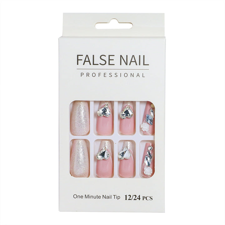 Decorative Press-On Nail Set with 3D Accents Kalsten
