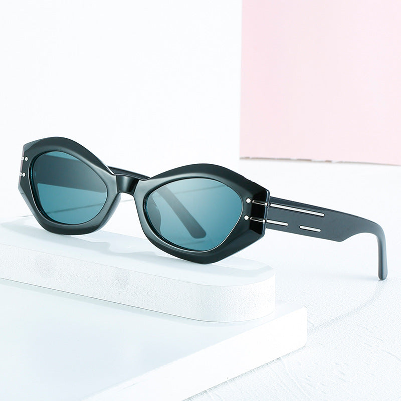 Ladies stylish designer sunglasses with unique frame construction Kalsten