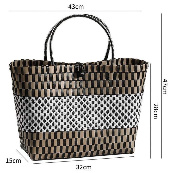 Stylish Woven Beach Tote Kalsten