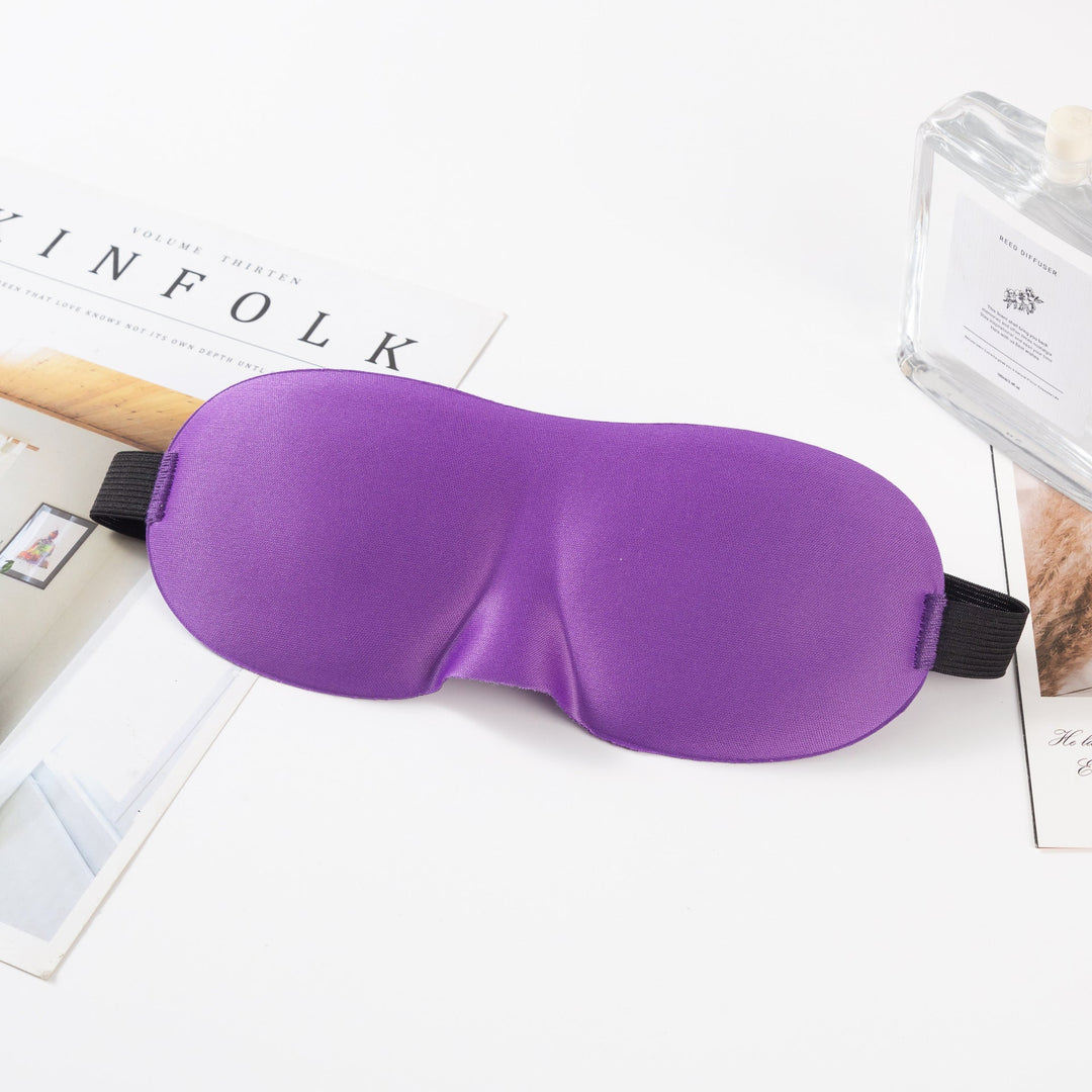Unisex nan anatomically shaped sleep mask with formed eye sockets, lightweight foam core, and elastic comfort band Kalsten