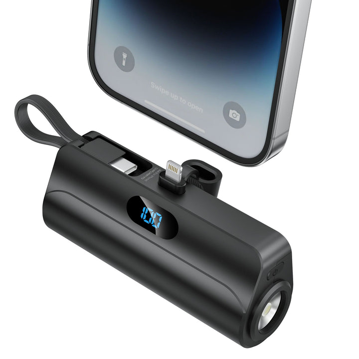 Compact power bank with integrated LED light Kalsten