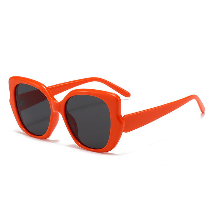 Women's oversized fashionable sunglasses with curved frame Kalsten