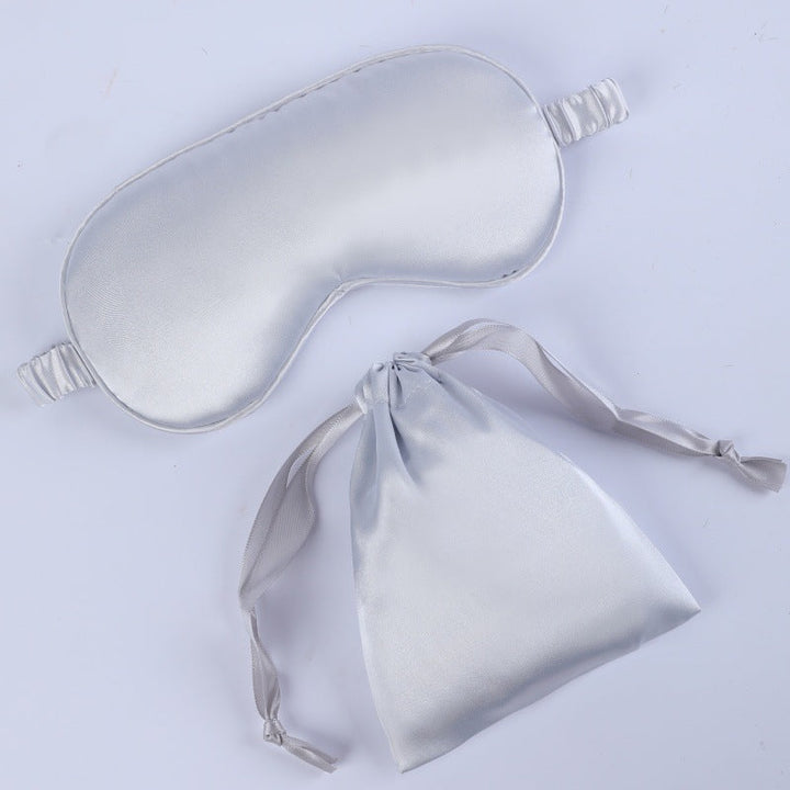 Women's nano silk sleep mask with padded eye area, adjustable elastic band, and storage pouch Kalsten