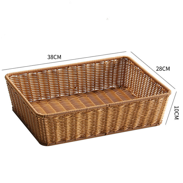 Unisex Rectangular Storage Basket made of hand-woven material Kalsten