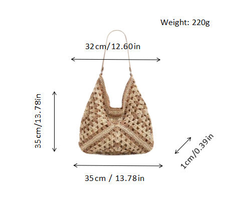 Hand-knotted shoulder bag Kalsten