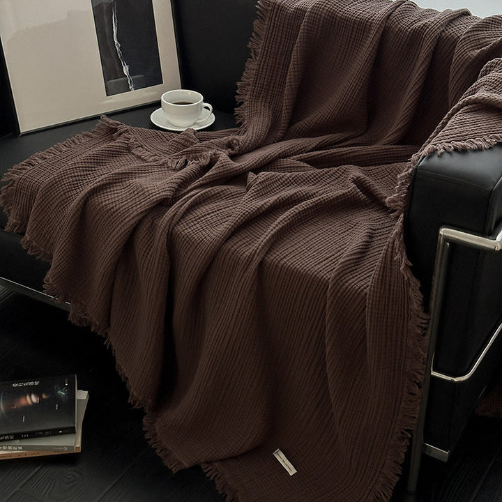 Women's cozy waffle textured blanket Kalsten