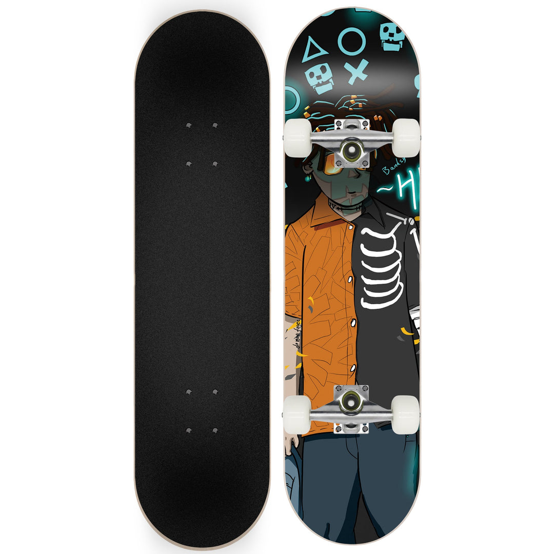 Skateboard with Galaxy Design Kalsten