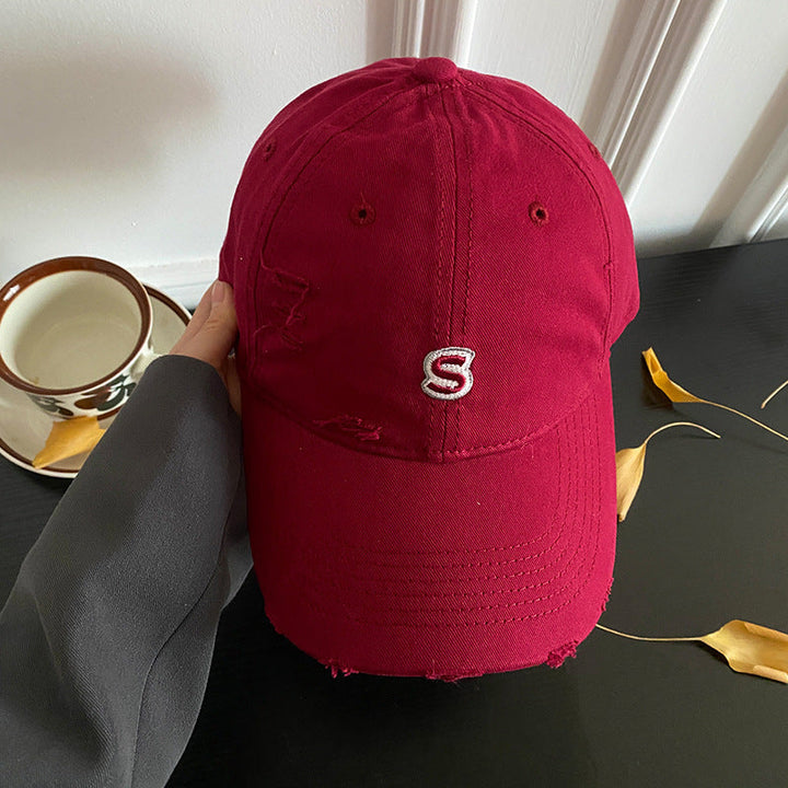 Unisex Distressed Embroidered Baseball Cap Kalsten
