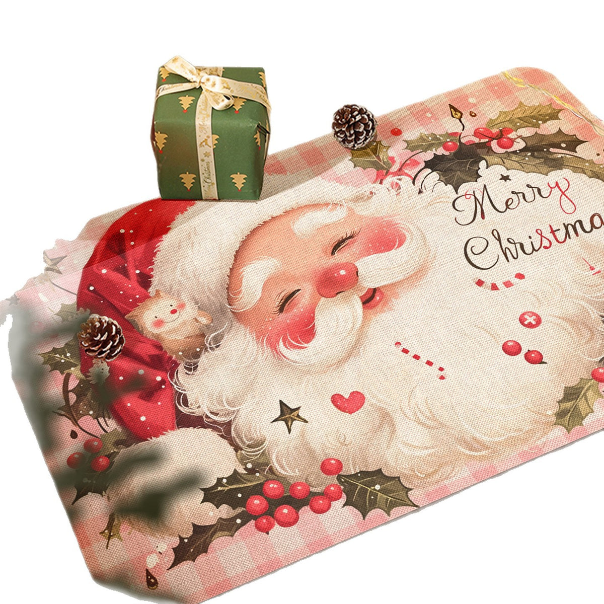 Festive Santa-Themed Decorative Mat Acalora