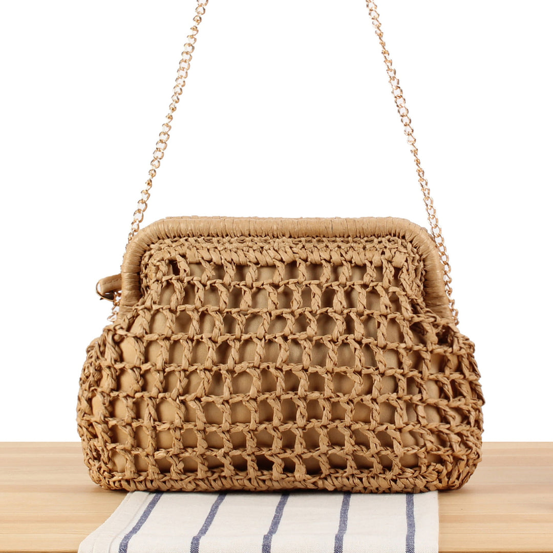 Designer shoulder bag with elegant pleated pattern Kalsten