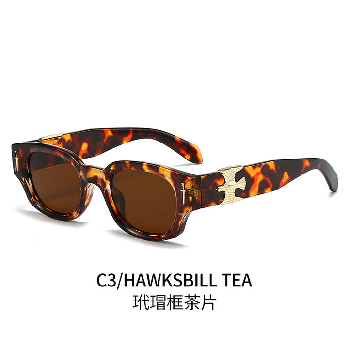 Women's fashionable sunglasses in exclusive tortoiseshell design with elegant metallic accents Kalsten