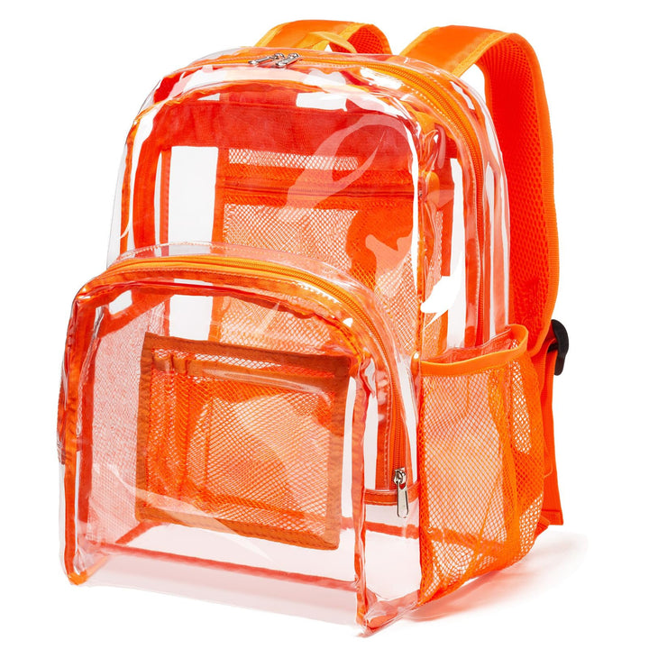 Unisex transparent backpack with breathable mesh design Kalsten