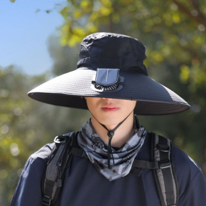tactical fishing hat with wide brim, mesh ventilation and adjustable chin strap Kalsten