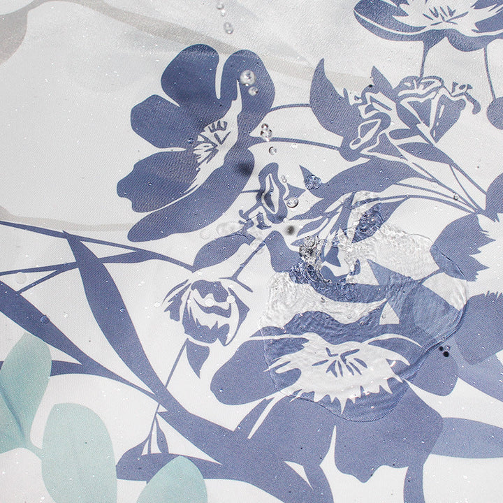 Women's Floral Design Shower Curtain Kalsten