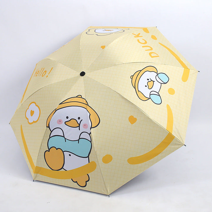 Ladies Folding Umbrella with Cute Animal Design Kalsten