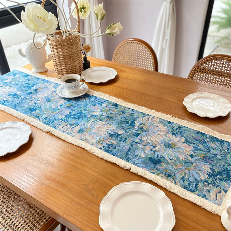 Artistic Floral Table Runner