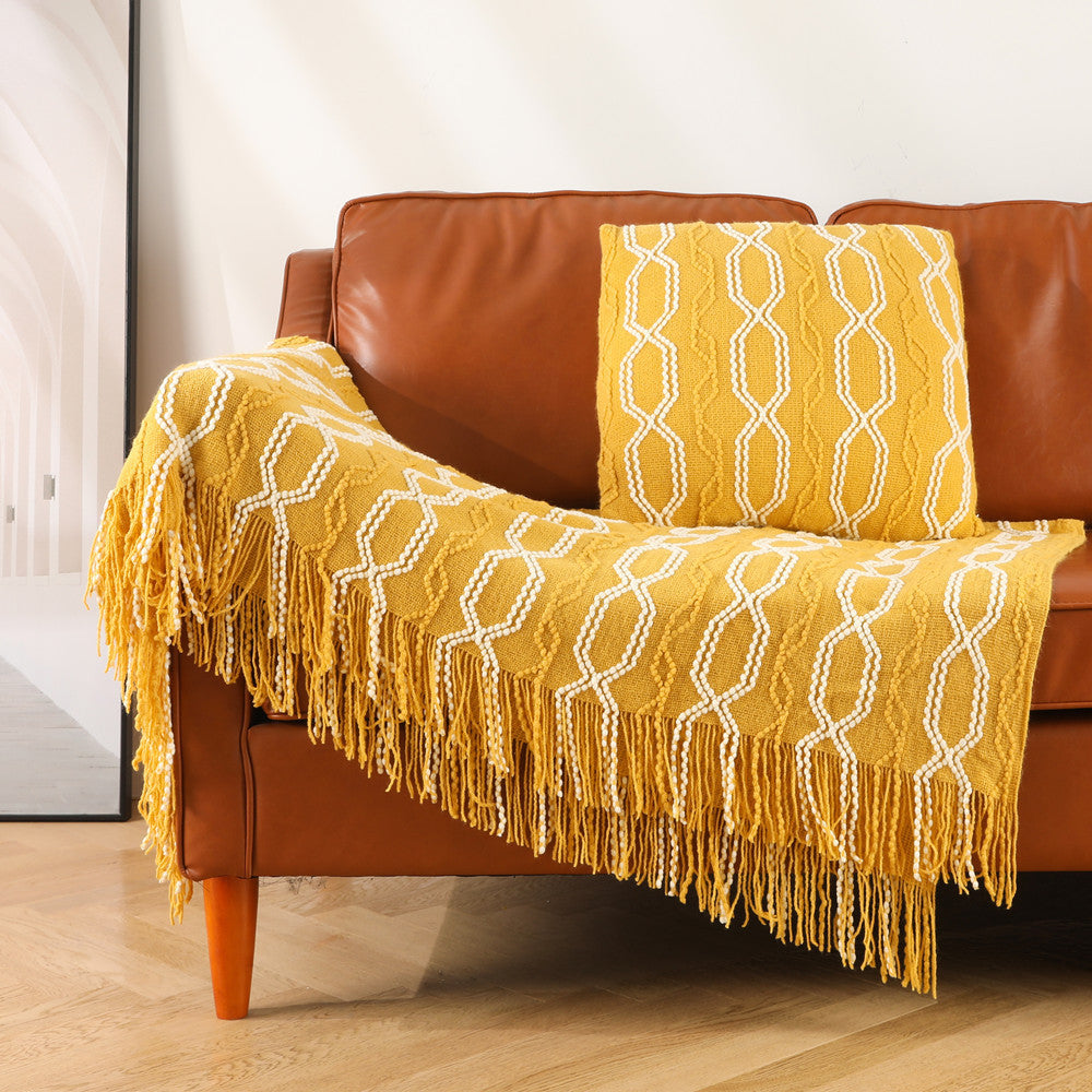 Textured Throw Blanket Kalsten