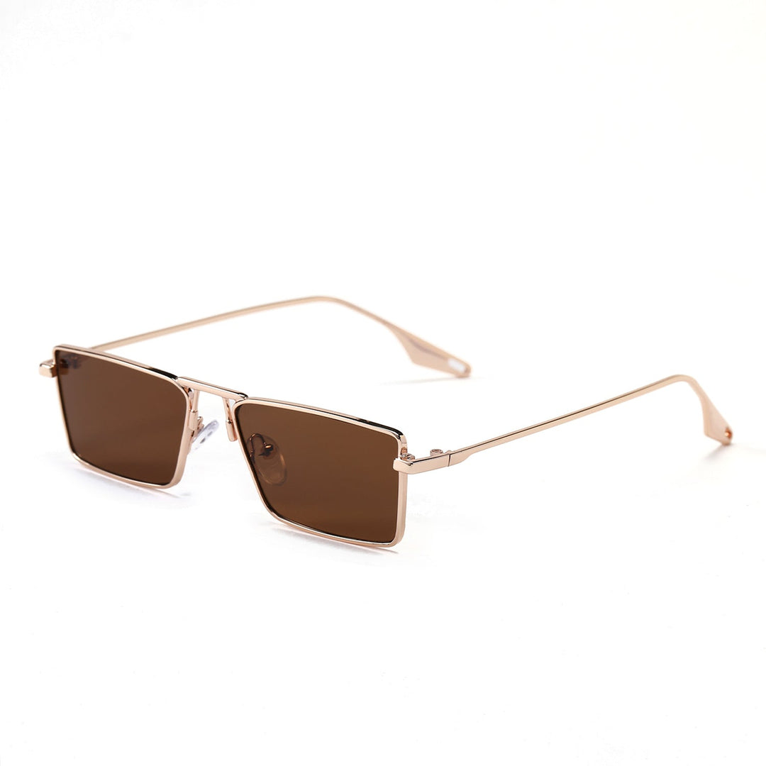 Women's elegant square sunglasses with narrow metal frame and UV protection Kalsten