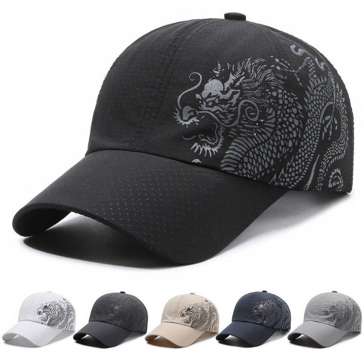 Men's Sports Cap with Dragon Pattern Kalsten