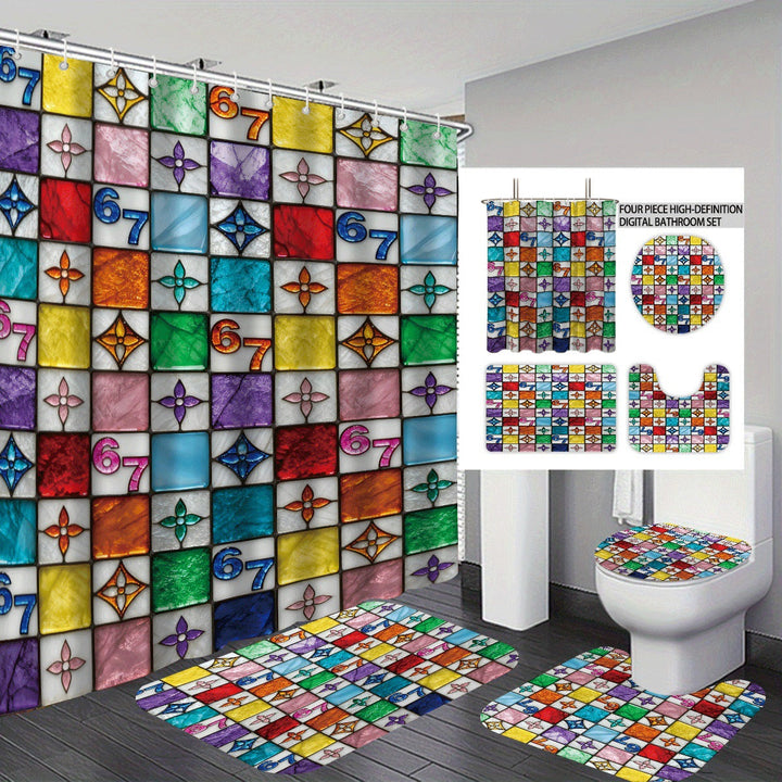Colorful Dessert-Themed Bathroom Set Kalsten