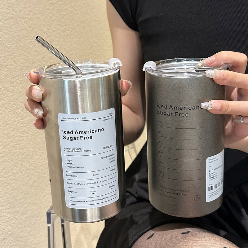 Women’s insulated mug with integrated straw and practical lid Kalsten