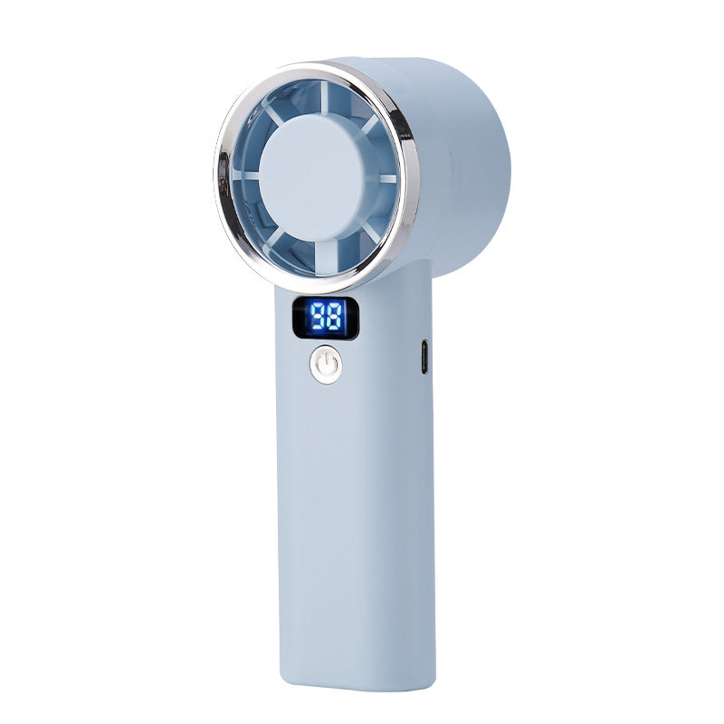Unisex handheld fan with digital display and five speed levels Kalsten
