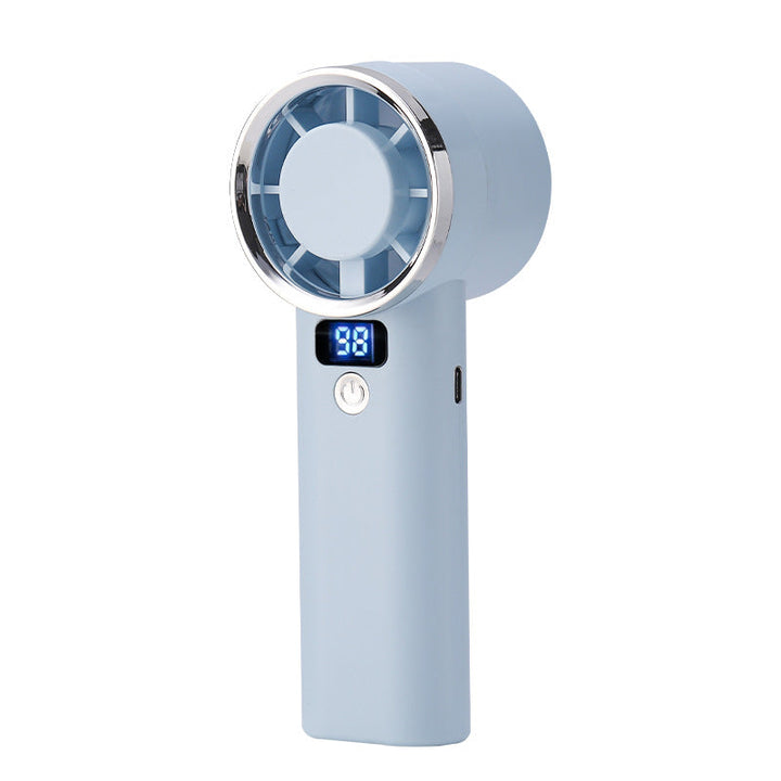 Women portable hand fan with digital display and five speed levels Kalsten