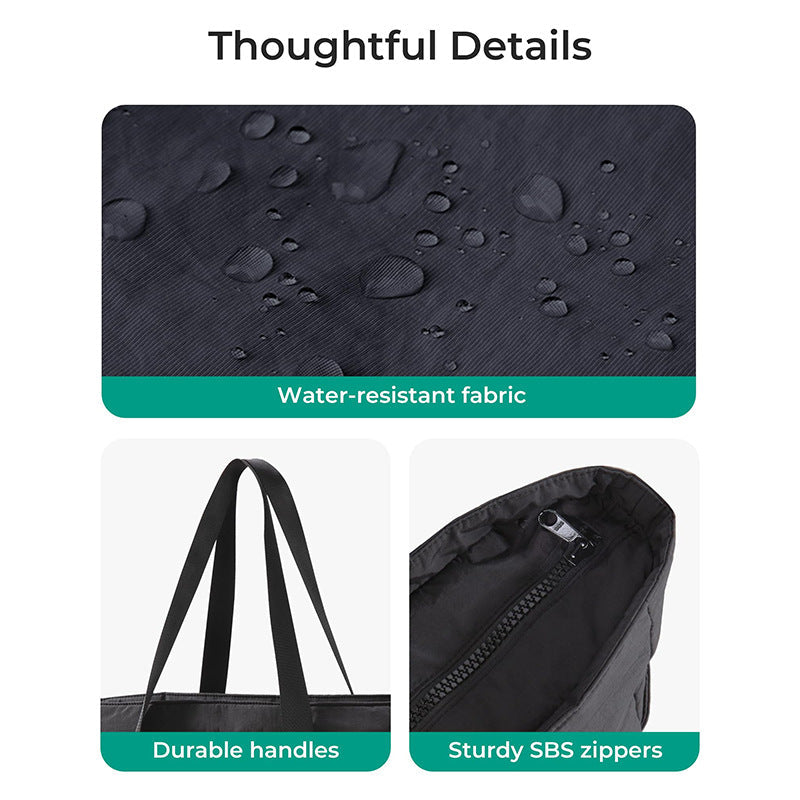 Spacious tote bag with side pockets Kalsten